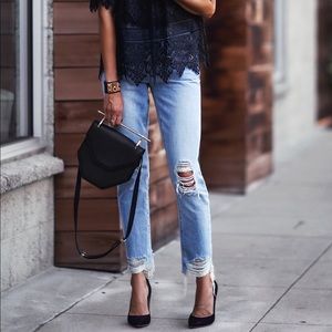 Logan High-Rise Tapered Jean in Siena 23